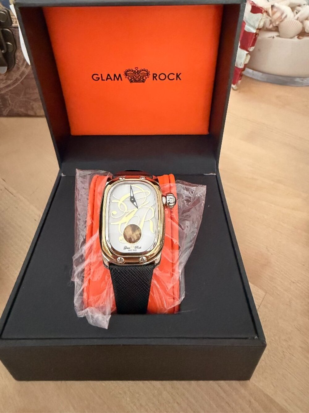 authentic Glam Rock Monogram timepiece.
